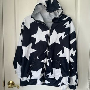Lite weight Star full zip sweatshirt.